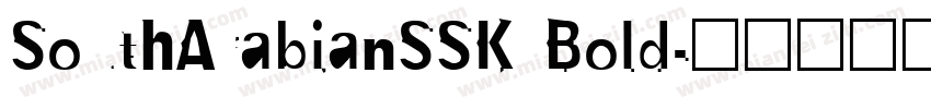 SouthArabianSSK Bold字体转换